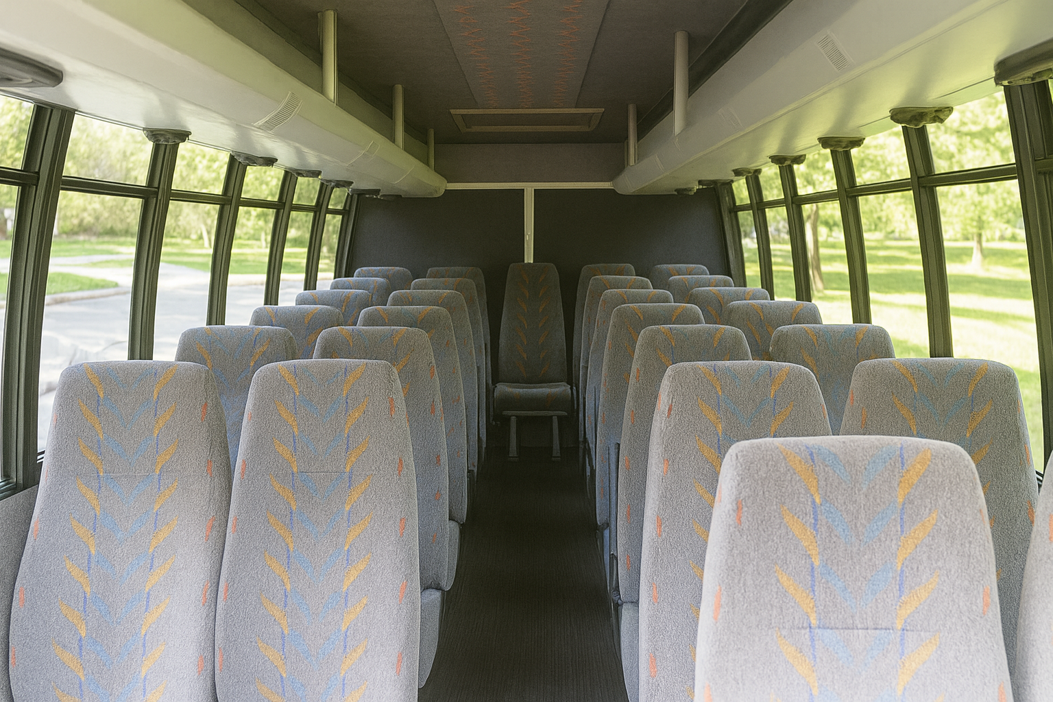 22 Passenger Coach Bus Interior